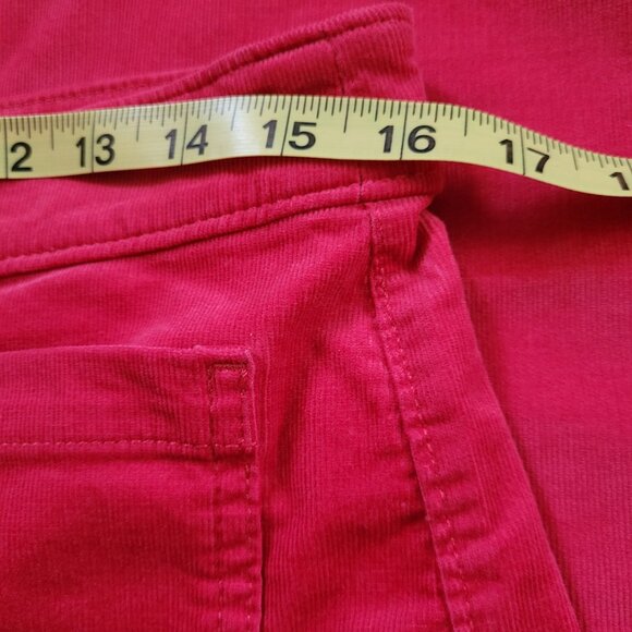 Awesome LOFT Pink Corduroy Palmer Wide Leg Pants Misses Size 6 - Picture 7 of 11